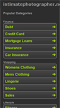 Mobile Screenshot of intimatephotographer.net